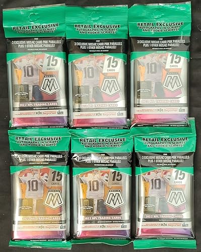 Miniatura 3 de 2022 Panini Mosaic NFL Football CELLO box (12 pks/bx) ***Boxes were not factory wrapped by Panini***