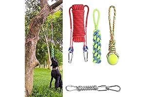 Yummy Sam Spring Pole Dog Rope Toy 16.8 ft