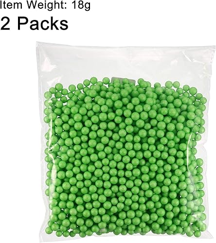 Miniatura 9 de uxcell 2 paquetes de bolas redondas de espuma de poliestireno de 0.1 pulgadas para las artes, manualidades, decoraciones de fiesta, rellenos de