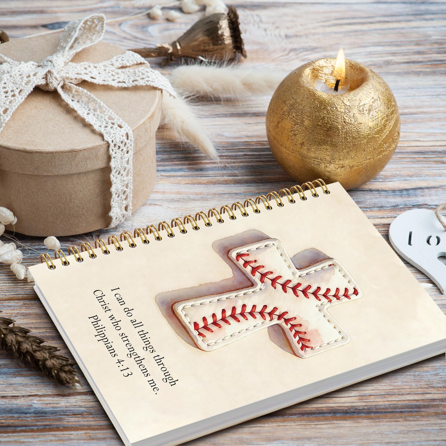 Taccuino cristiano con tema baseball, regalo cristiano per uomini, note della chiesa, diario biblico per ragazzi e bambini, regalo biblico per la preghiera, materiale scolastico, libro dei