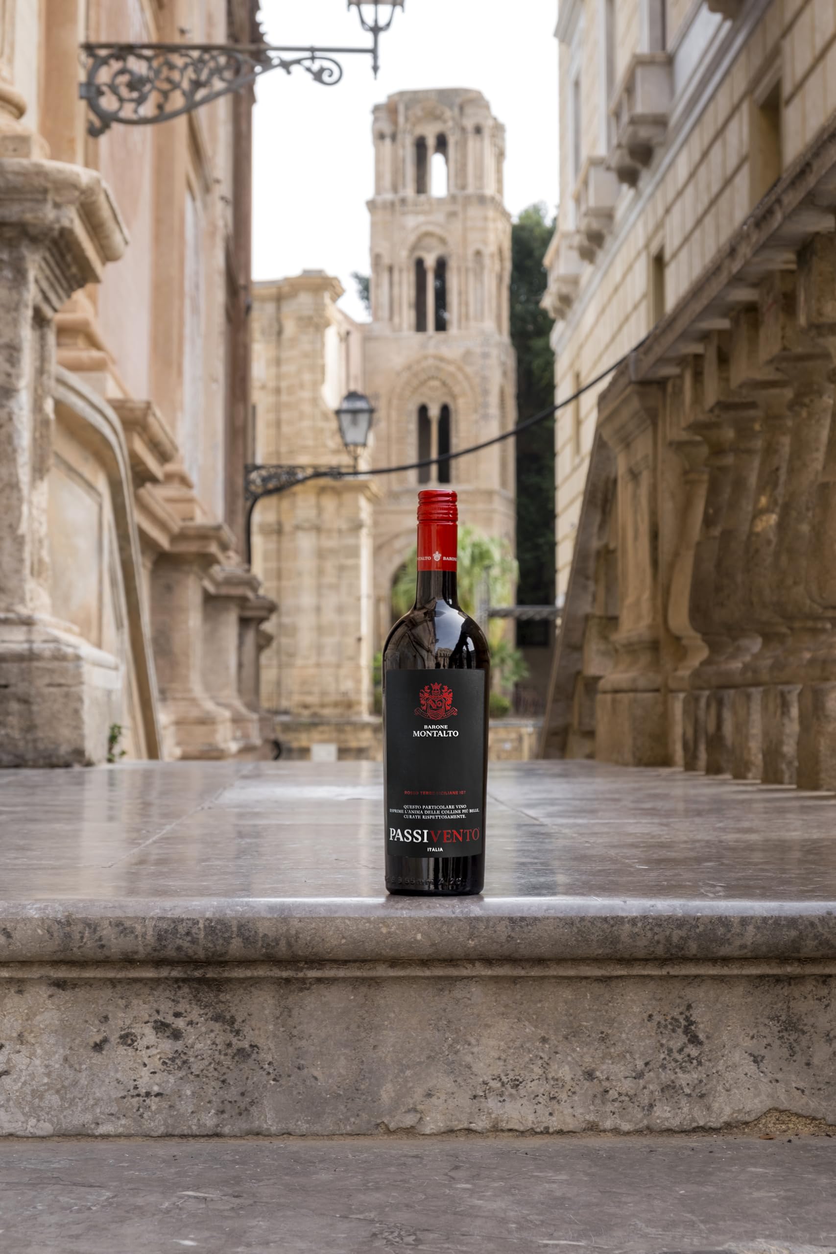 Passivento Rosso Terre Siciliane IGT, Bottiglia 750 ml, Alcol 14% (Confezione da 6)