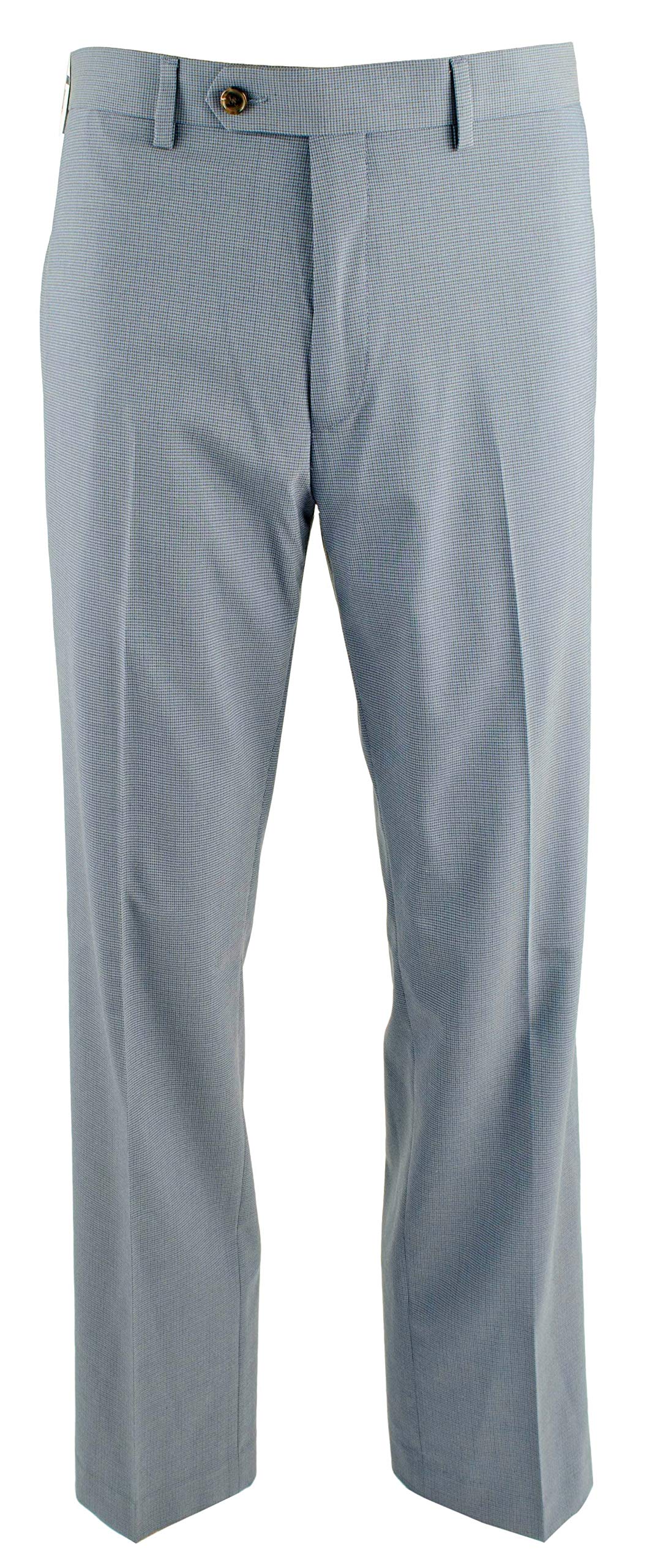 Ralph Slim Fit Flat Front Dress Pants-B-38Wx29L Blue