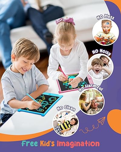 Miniatura 4 de Orsen - Colorida tableta de escritura LCD de 8.5 pulgadas para niños, bloc de dibujo para bocetos electrónicos, tablero de garabatos, juguetes