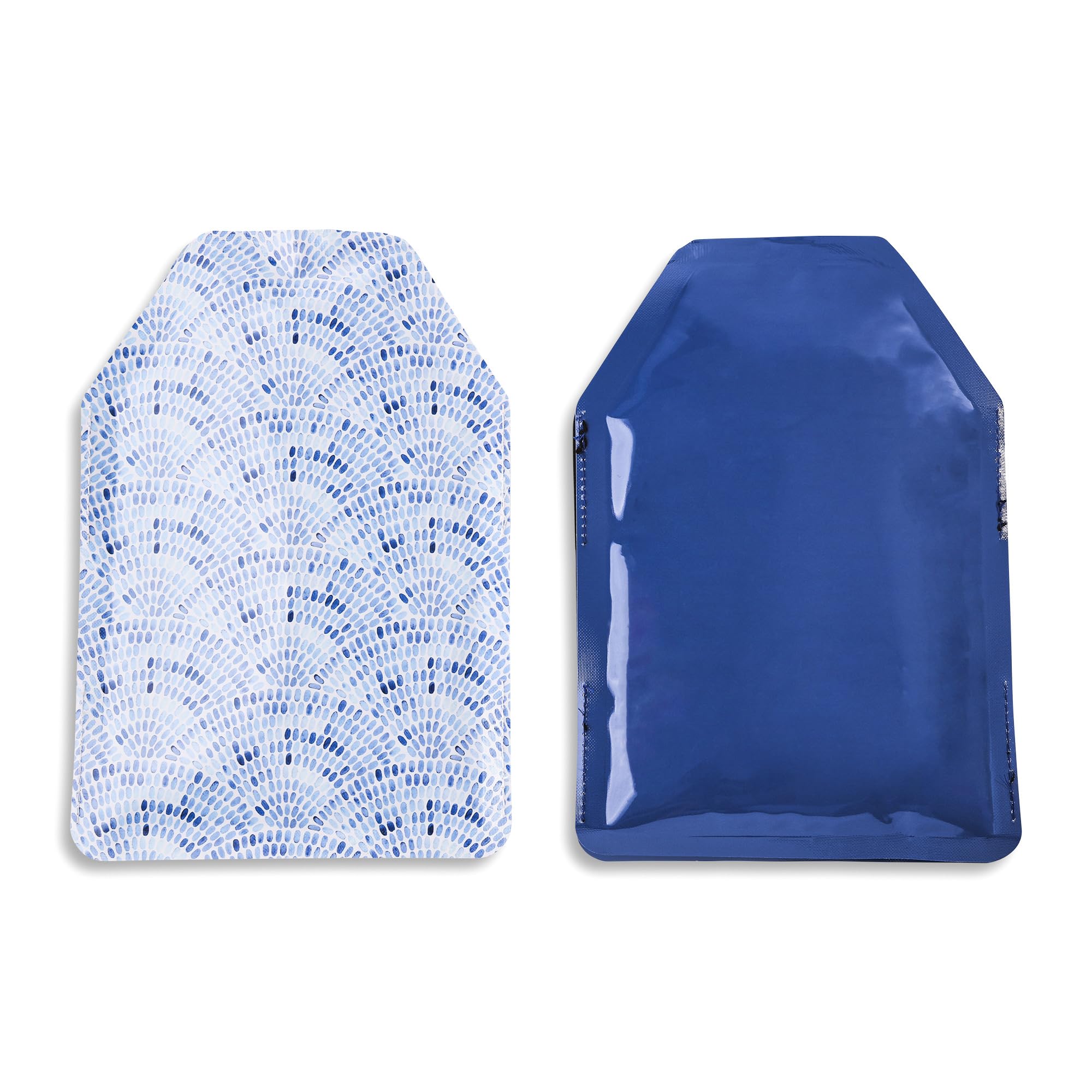 Core Kitchen 2-Piece Bottle Chilling Sleeves, Blue Mosaic – Reusable Insulated Cooling Sleeves for Wine, Champagne & Beverage Bottles – Keeps Drinks Cold for Hours, Flexible Ice Wrap Design