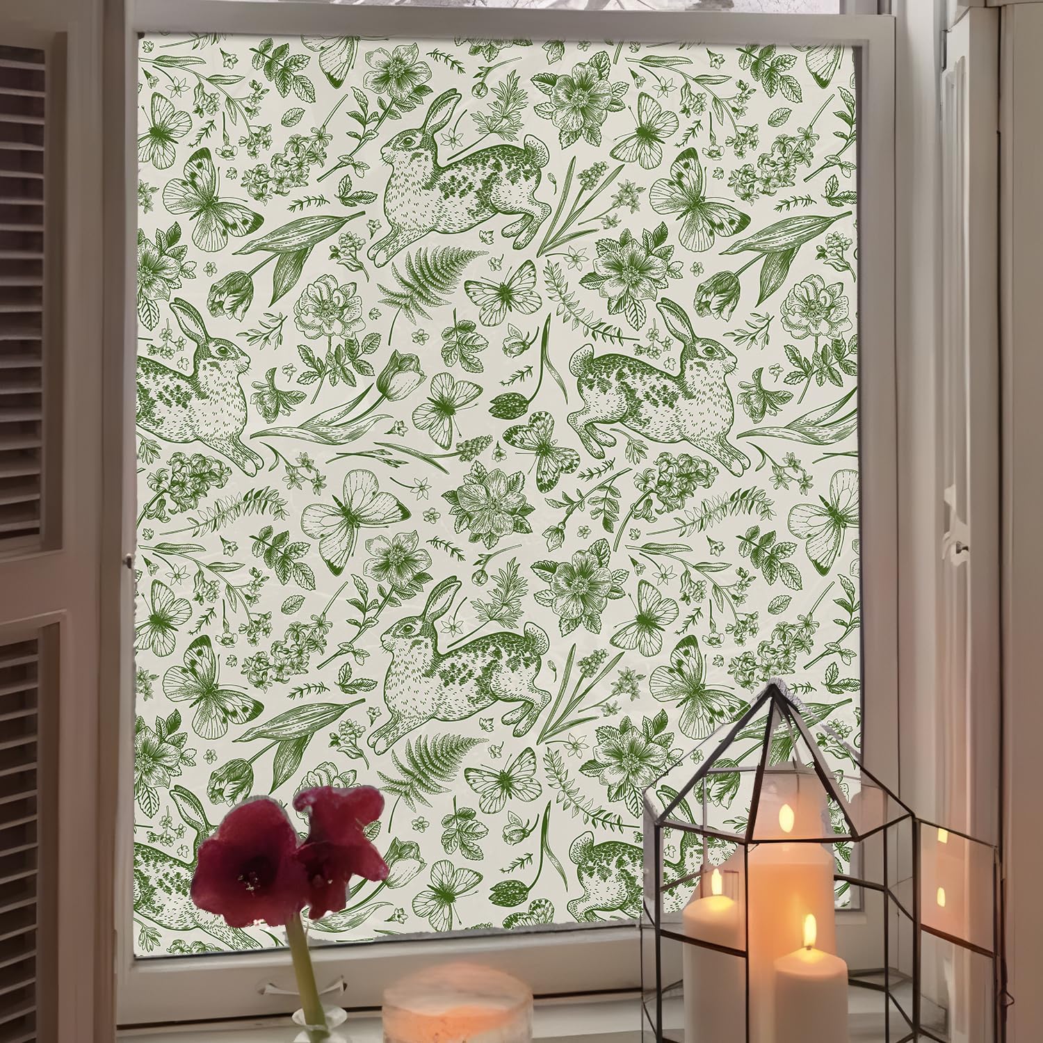 funlife DoubleSided Easter Window Film, Reusable