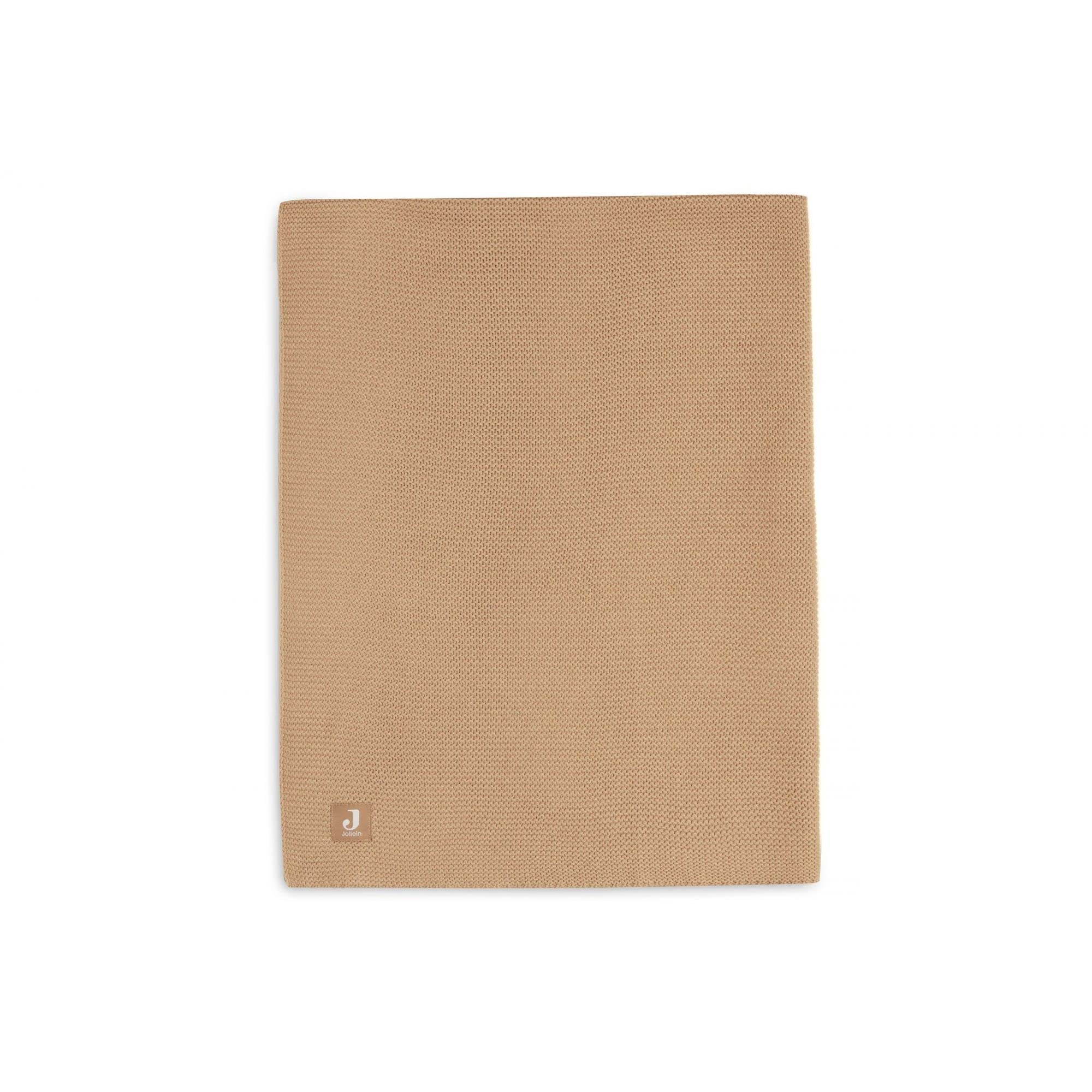 Jollein 516-522-66072 Kinderdecke Basic Knit Biscuit (100x150 cm)