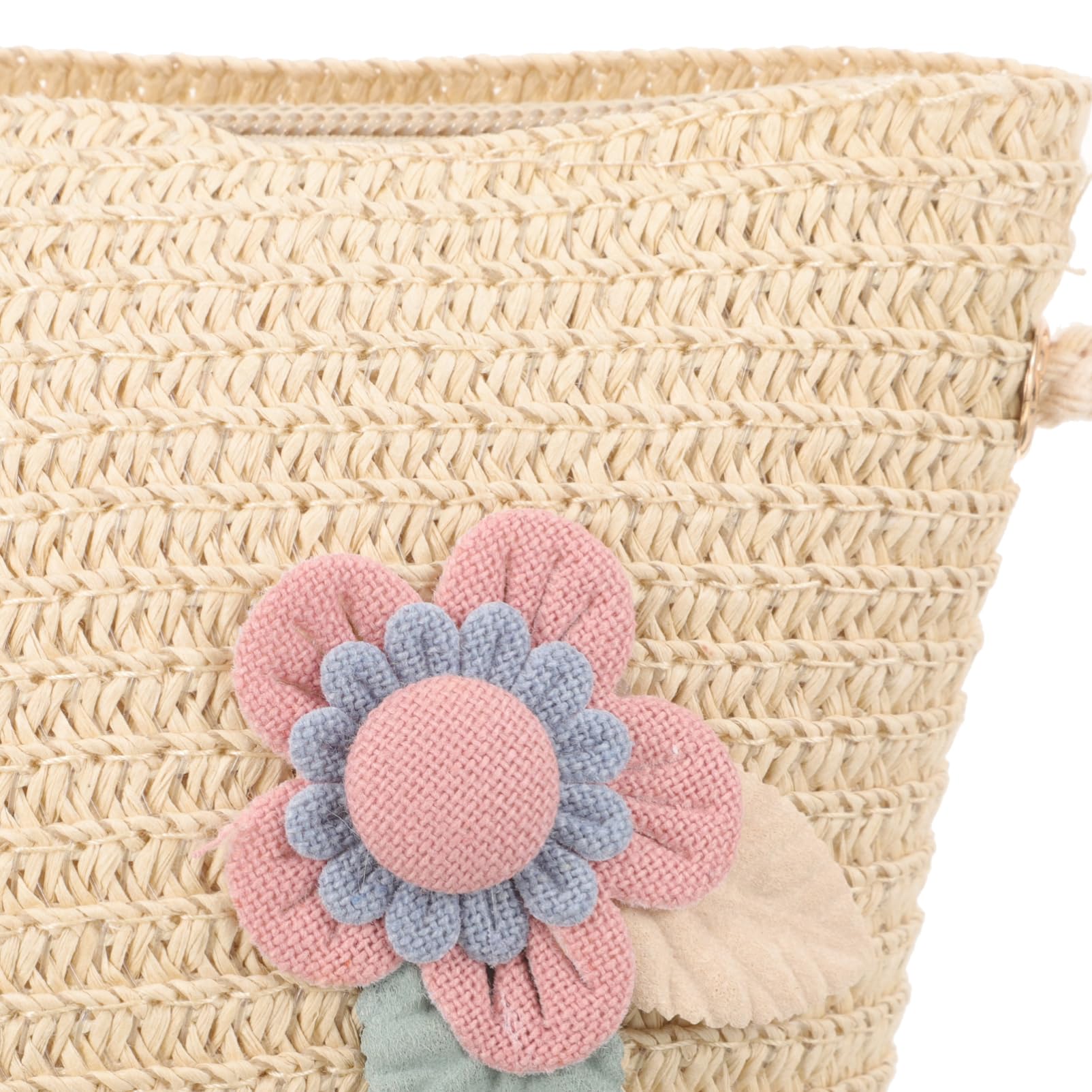 GALPADA Cappello da Spiaggia per Ragazze Cappello di Paglia Borsa di Paglia per Cappello da Sole Cappello da Spiaggia in Cappelli da Donna Cuffia da Spiaggia Cannuccia
