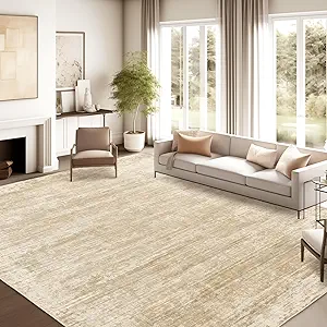 zesthome 9x12 Area Rugs for Living Room, Non-Slip Backing Washable Rug, Modern Abstract Area Rug, Stain Resistant Rugs for Bedroom, Ultra-Thin Large Area Rugs, Area Rug 9x12