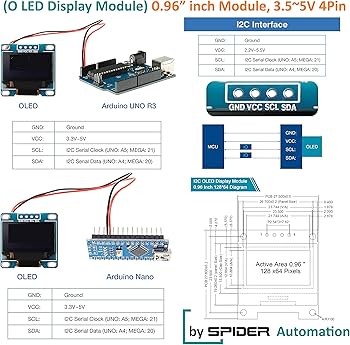 Banggood I2c Oled Display Module With Arduino Nano Youtube