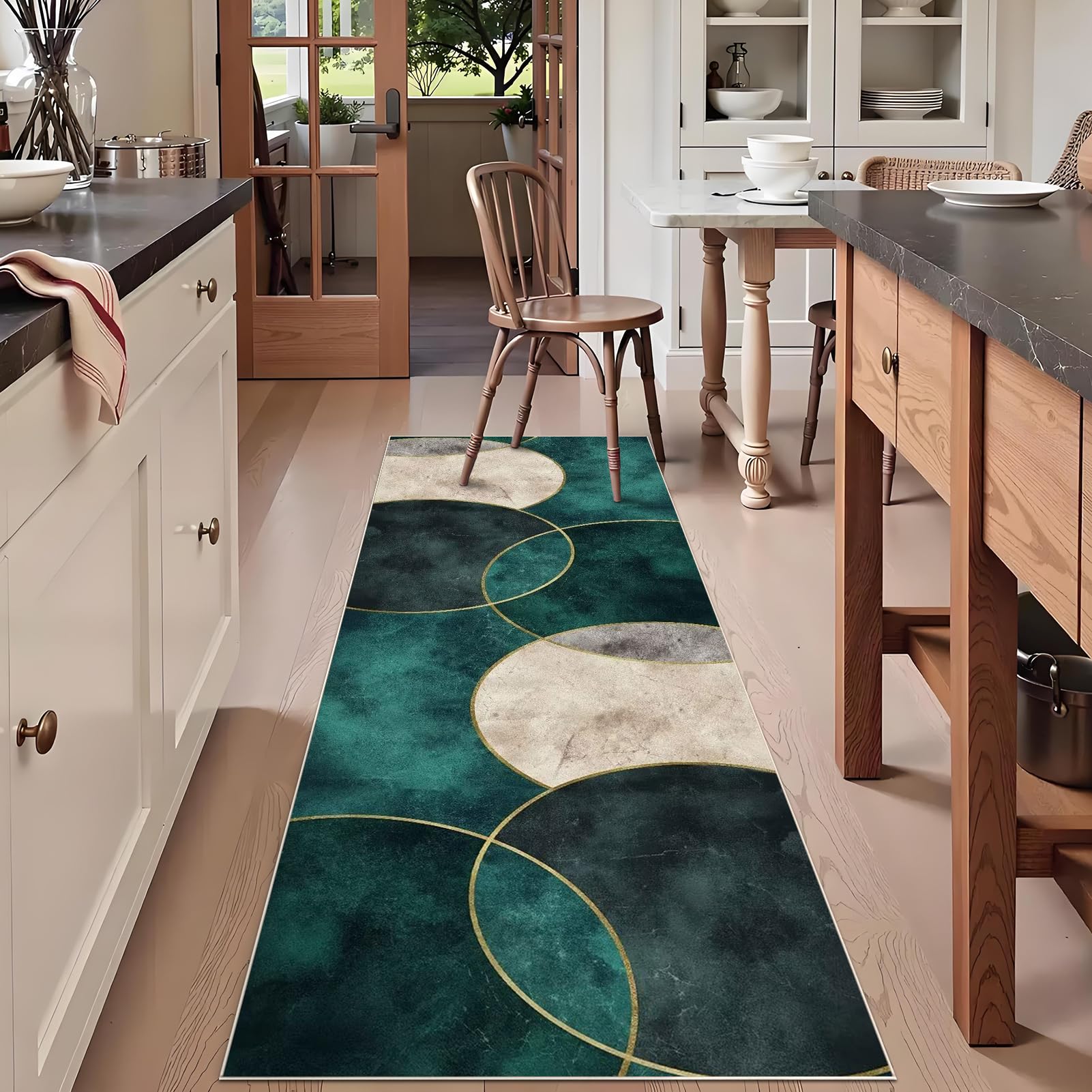 Alfombra pasillo larga súper absorbente y lavable para evitar resbalones
