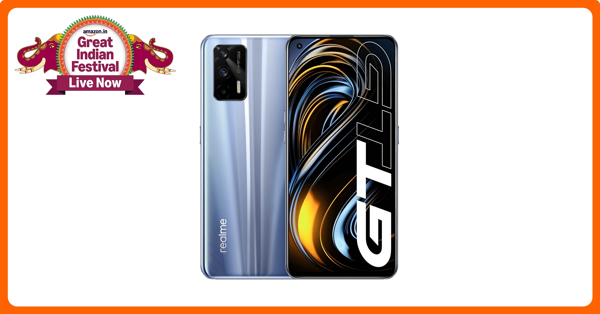 realme GT 5G in Dashing Silver Comes with 8GB RAM, 128GB