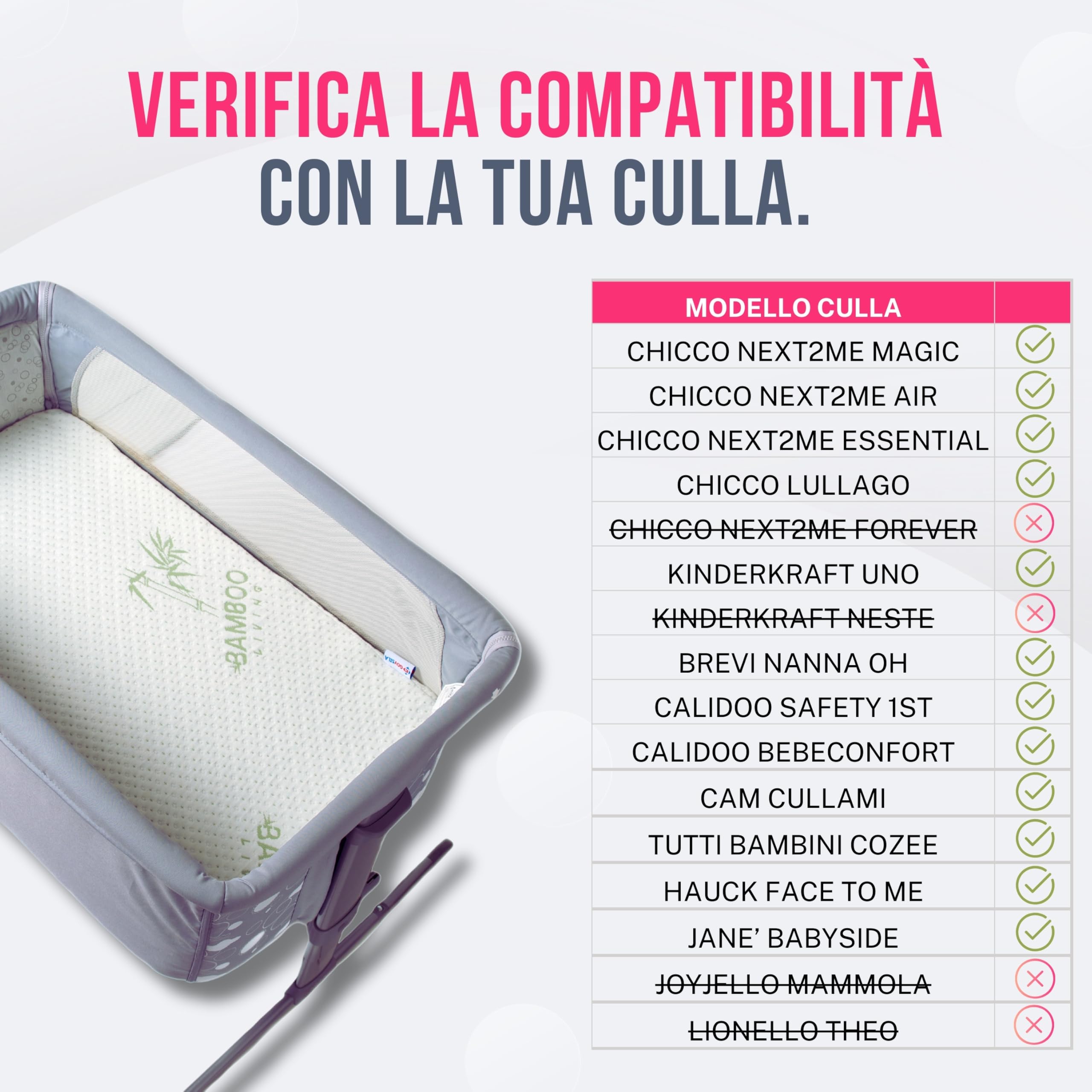 GOYSILA Set Lenzuola Next to Me Compatibile Chicco Next2Me Magic Culla Materasso 83x50 Cotone 100% Certificato Oeko-Tex 2 Lenzuola con Angoli 1 Lenzuolo Sopra 1 Federa Set 4 Pezzi Culle Neonato