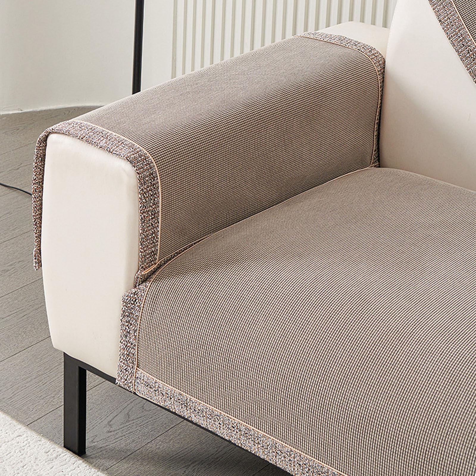 All-Season Antypoślizgowa Szenilowa Sofa Poszewka na Poduszkę Elastyczne Pełne Pokrycie Pokrowce Na Poduszki Na Sofę W Kształcie L, 3-osobowa Sofa Nowoczesny Jednolity Kolor Rozciągliwy