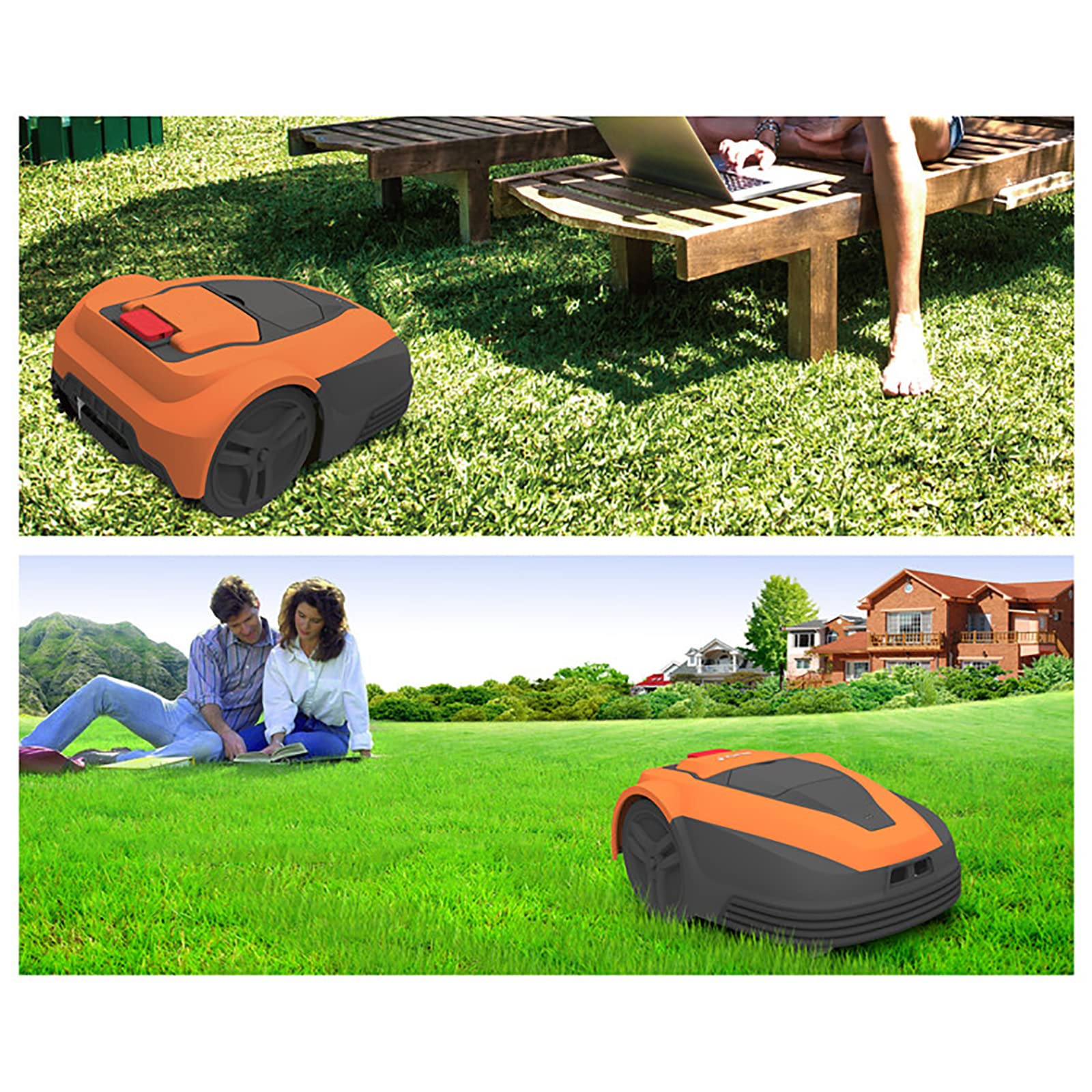 Rasaerba robotizzato Compatto, rasaerba robotizzato, Robot tagliaerba per Prati Fino a 600 m², Controllo WiFi App Taglio Silenzioso, rasaerba robotizzato per Giardino
