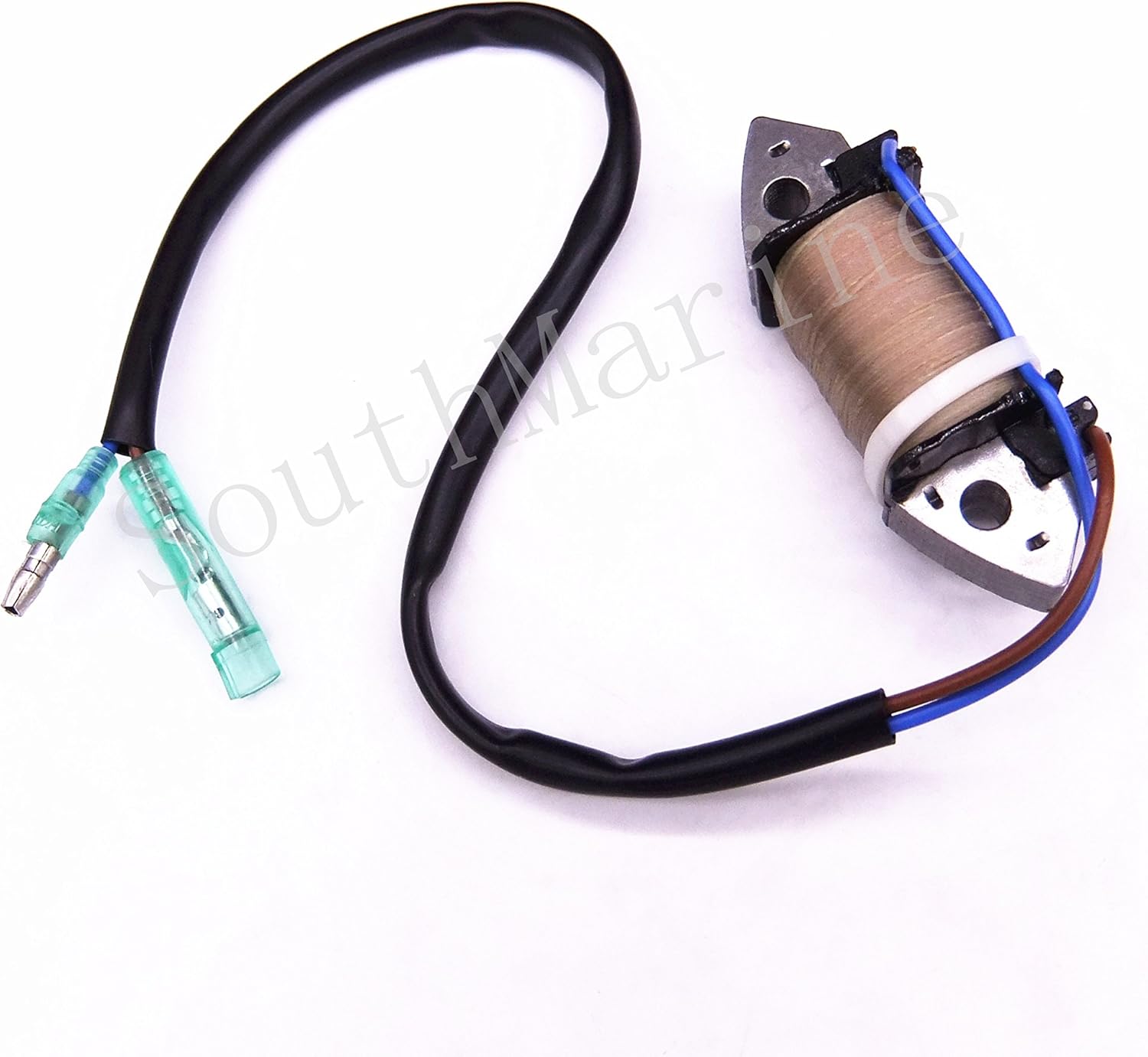 Boat Engine 803844T01 Charge Exciter Ignition Coil for Mercury Mercruiser Quicksilver 8HP 9.9HP /3AA-06021-0 3AA060210M for Tohatsu for Nissan / 5040306 for Evinrude Johnson OMC, fits Sierra 18-25513