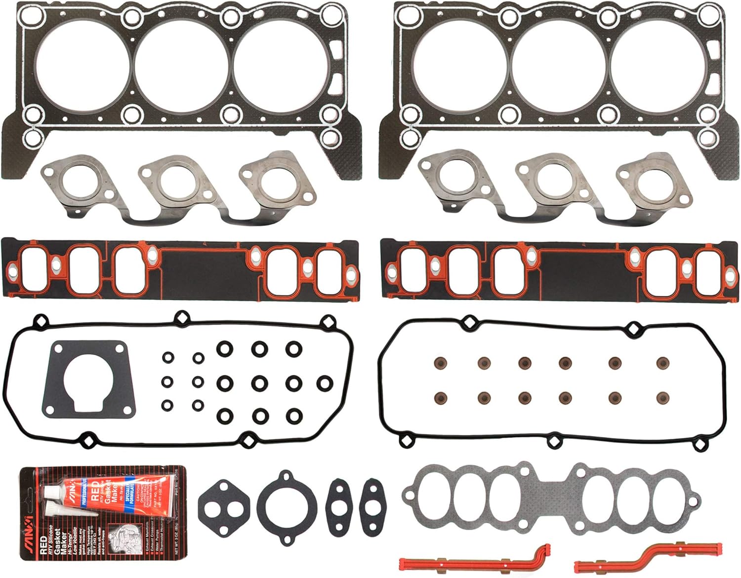 MA-9761263378-3 Engine Re-Ring Kit Fit 1996 Mercury Cougar Ford Mustang 3.8L 232CID OHV VIN 4