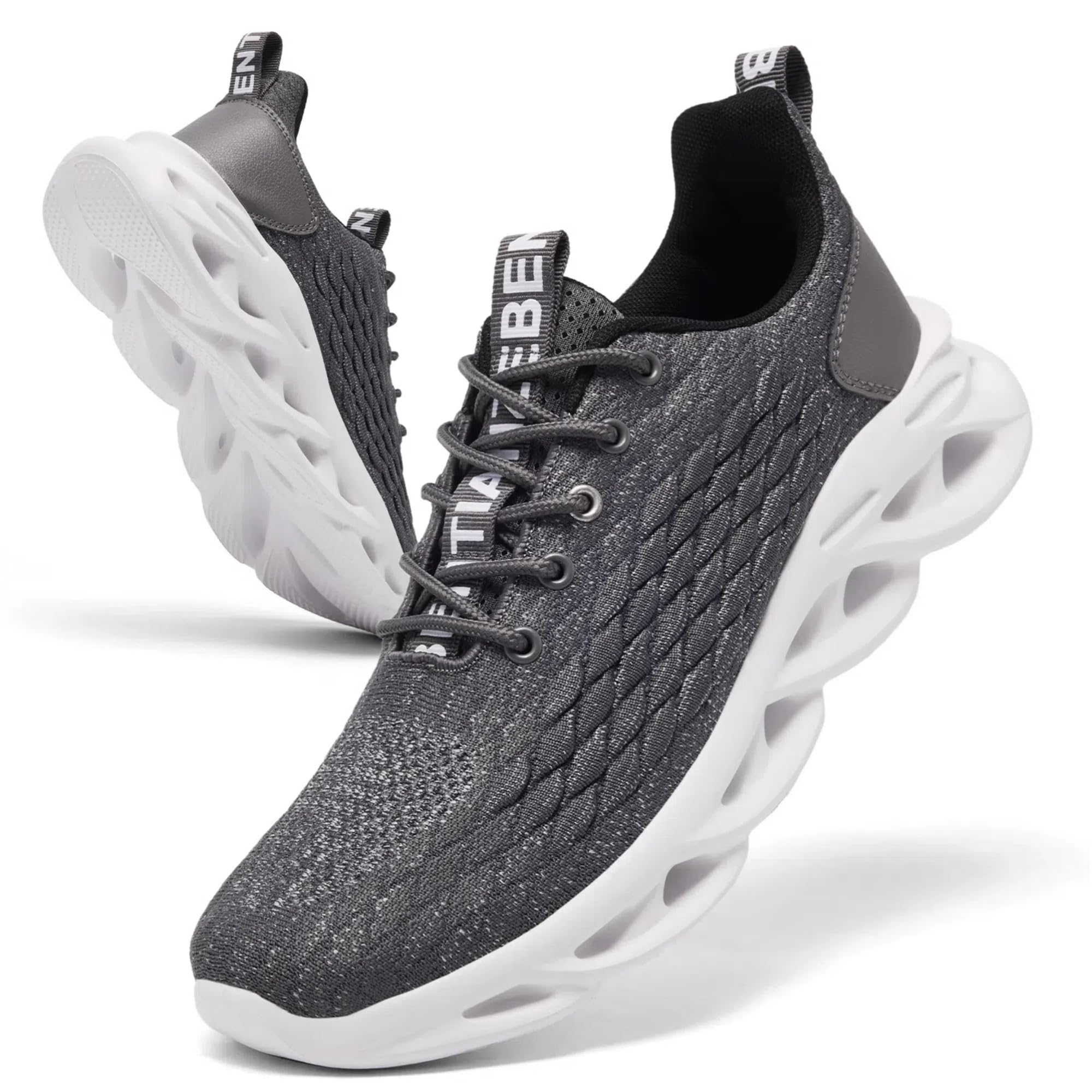 TIANZEBEN Herren Schuhe Turnschuhe Sportschuhe Laufschuhe Running Tennis Walkingschuhe Fitnessstudio Sneaker Freizeit Fashion Leichtgewichts Atmungsaktiv