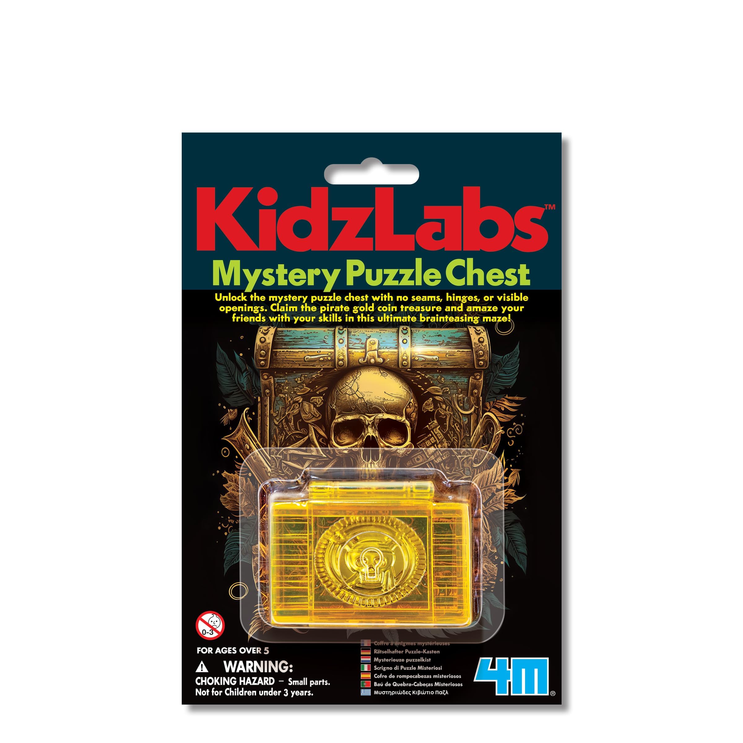 4M KidzLabs Dig a Glow Pirate for Kids, Gold