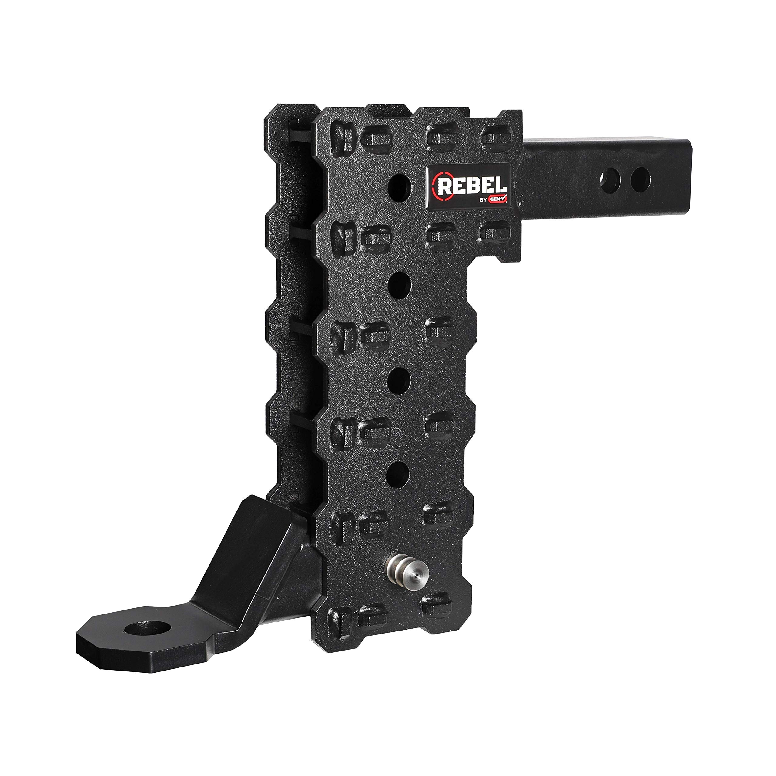 GEN-Y GH-13055X Phantom-X 5 Position Adjustable 9.5" Drop Hitch with GH-13051X Platinum Ball Mount for 2" Receiver - 7,000 LB Towing Capacity - 700 LB Tongue Weight