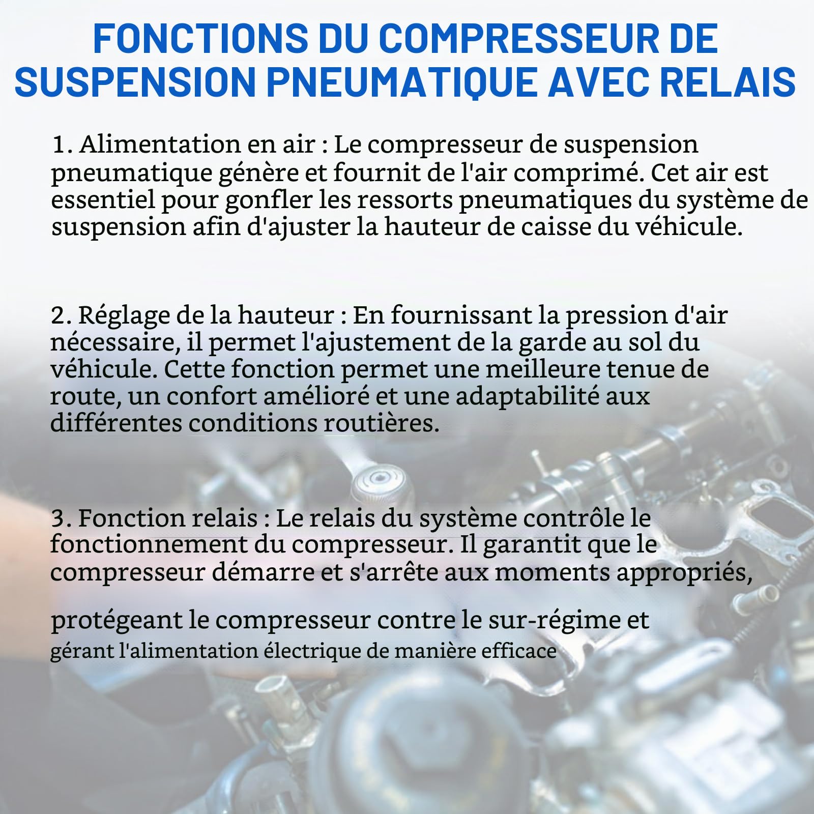 Compresseur à suspension pneumatique 4 roues motrices compatible avec classe GL X164 GL320 GL350 GL500 Classe M W164 ML300 ML320 ML450 ML500 Remplace 1643200304 A1643200304