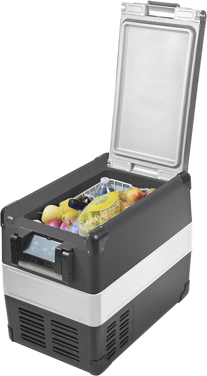 Vitrifrigo VF45P Portable Fridge with Freezer, 65 Litres, Colour Light Grey/Dark Grey, Enegetic Class A++