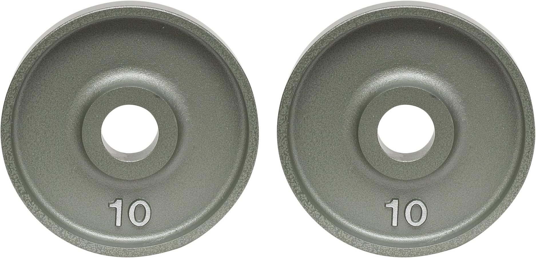IVANKO (OM-10) Cast-Iron, Machined Olympic Plate Grey 10 lbs (PAIR) …