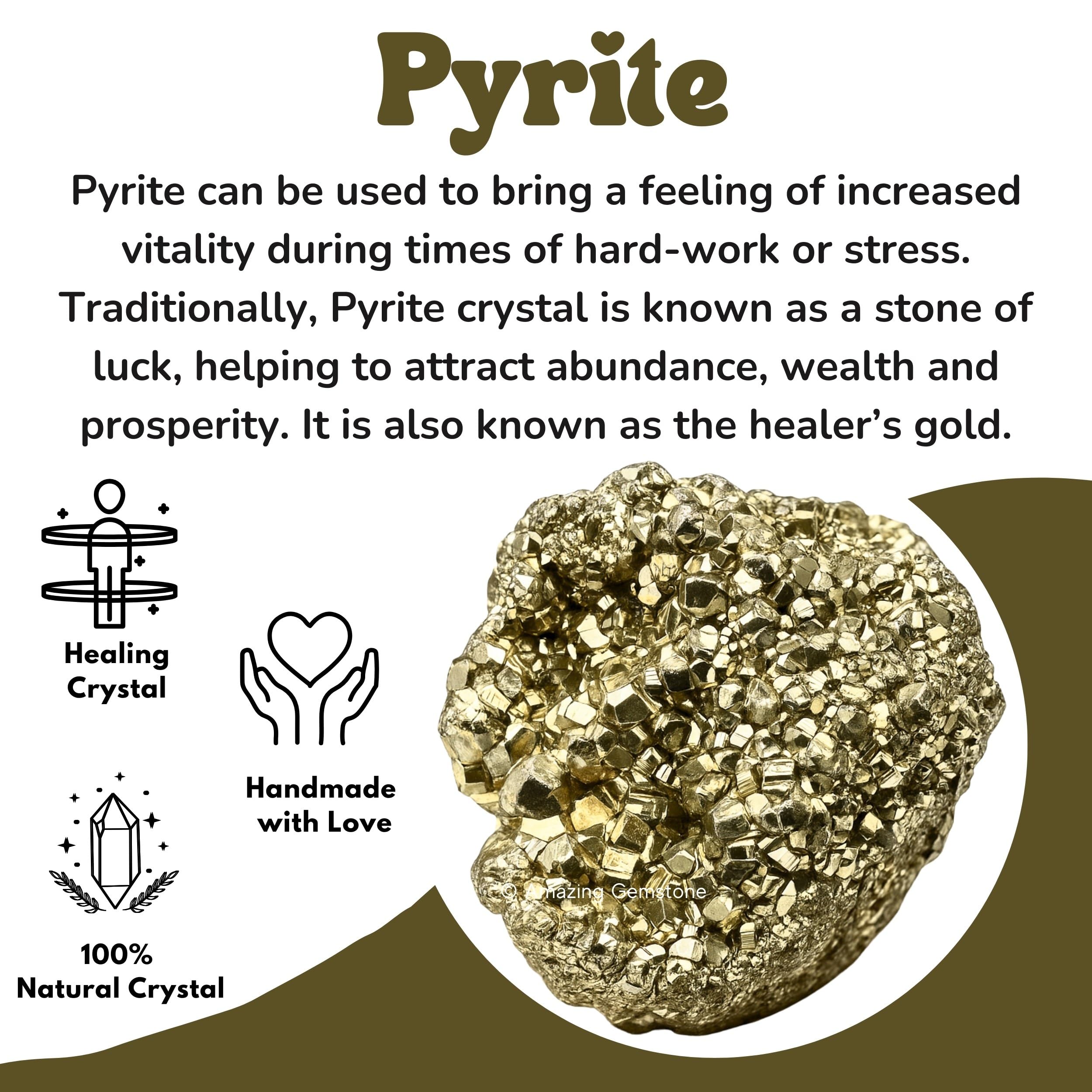 Amazon.com: Amazing Gemstone Large Pyrite Crystal Stone Cluster