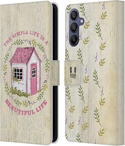 Vista 11 de Head Case Designs Beautiful Life Country Charm Leather Wallet Case Compatible with Samsung Galaxy A15
