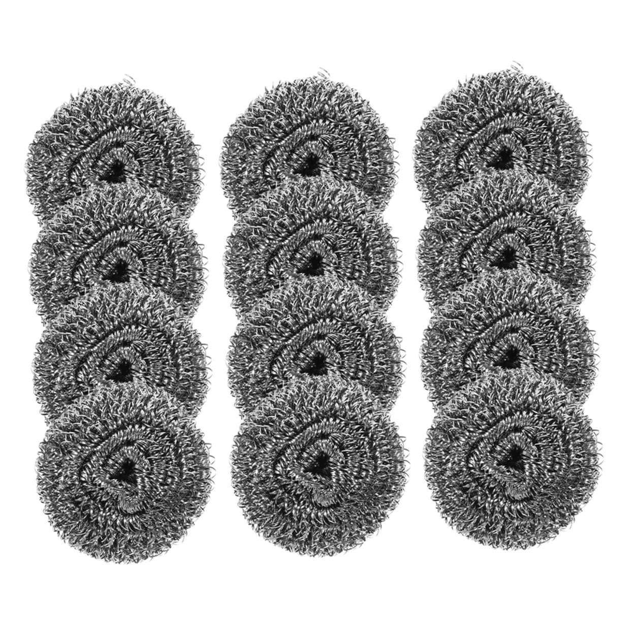 FOMIYES 60 Piezas Estropajos Acero Alambre Resistentes para Limpieza Cocina Ollas Sartenes y Hornos Multiusos sin Rayaduras