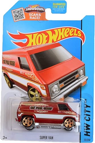 Hot Wheels Super Van, Ciudad 55250 rojo