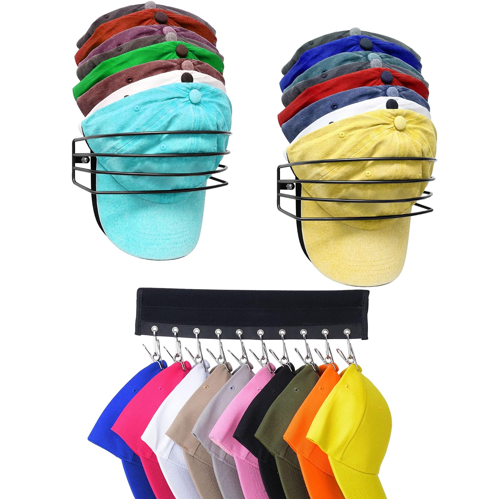 Rangement casquettes de baseball robuste pour résoudre le désordre mural