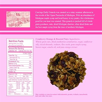 Cranberry, Orange & Roasted Nuts Granola (2 Pack)