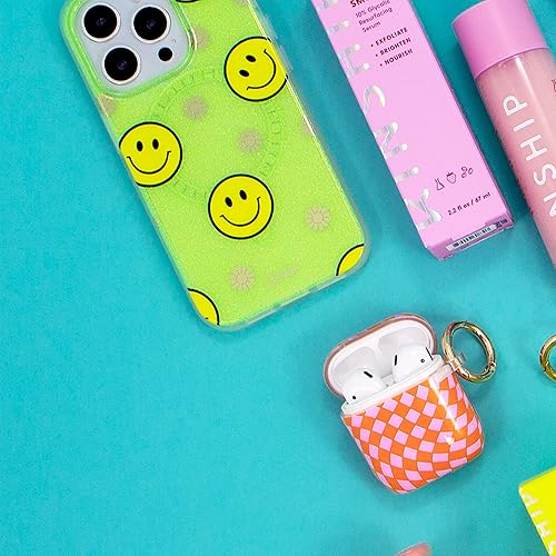 Miniatura 6 de Sonix Funda naranja brillante para AirPod Gen 1  Gen 2 tapa dura Funda protectora de teñido anudado para Apple AirPods