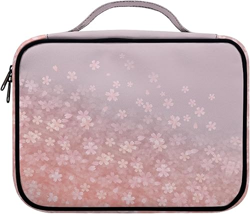 Miniatura 2 de Vodetik Fundas de Biblia rosas para niñas y mujeres, funda de Biblia con diseño de flor de cerezo para hombres con bolsillo con cremallera y asa,