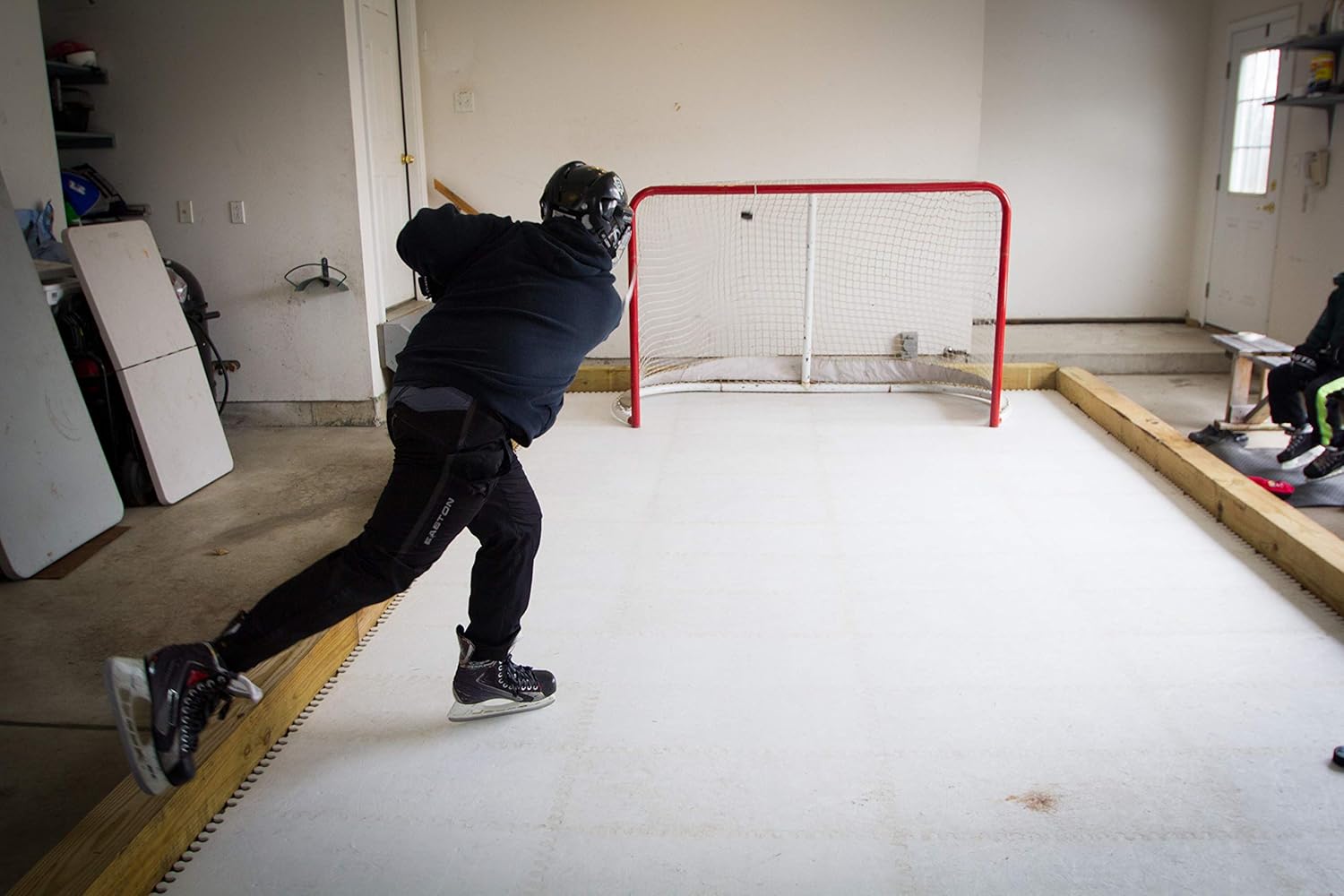 Skate Anytime - Goalie Value Package - Synthetic Ice for Hockey - Skateable Artificial Ice Tiles - Expandable - European Technology