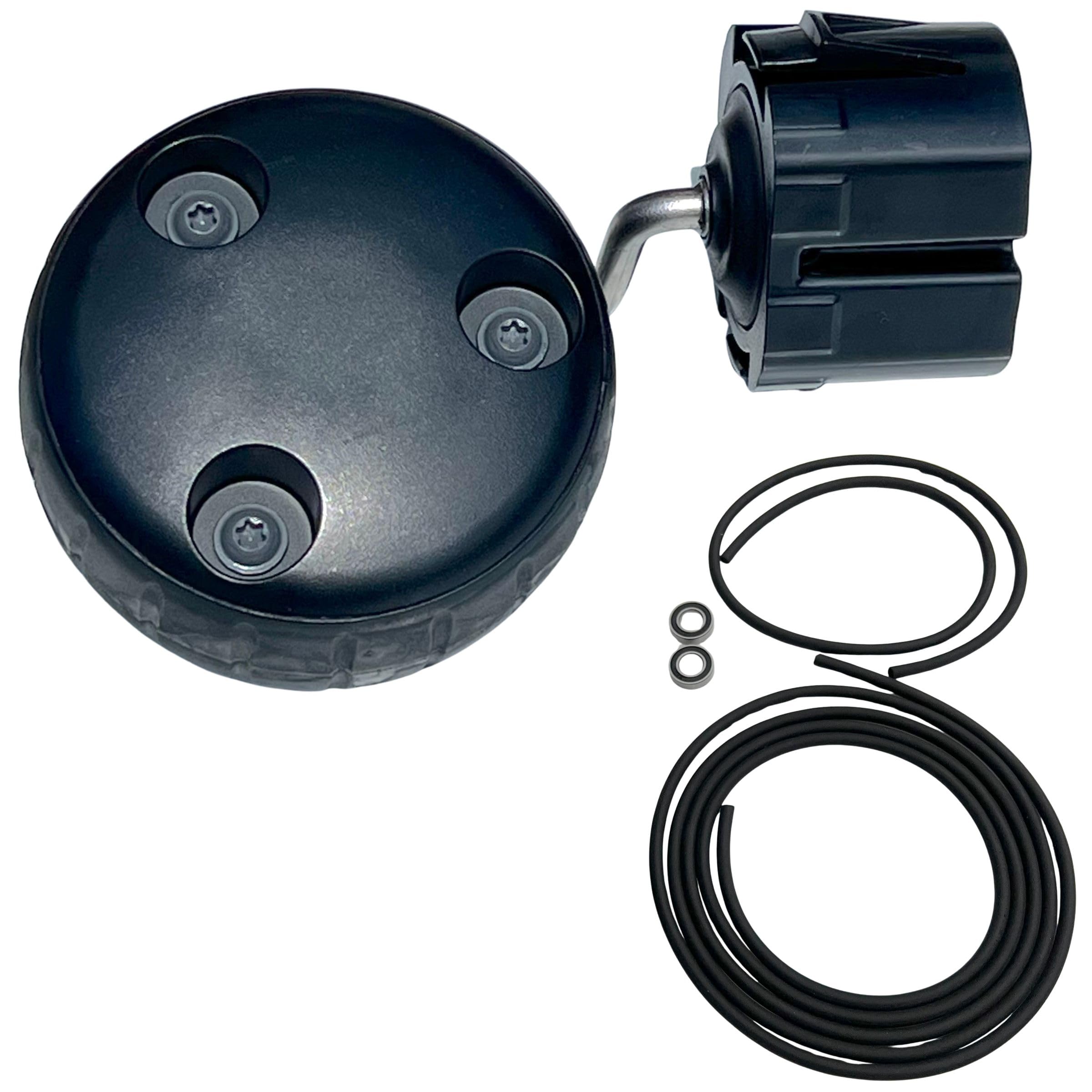 TIMBERA Kit Riparazione – Compatibile con Husqvarna Automower: 1× Ruota con Asse 8 mm e Mozzo, 2× Guarnizioni (Corpo & Display), 2× Cuscinetti Slitta – Modelli 320 430X 450X NERA