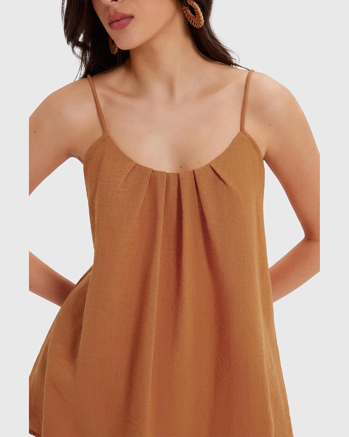 MOOSLOVER Women Linen Summer Two Piece Sets Backless Lounge Outfits Sets Travel Beach Vacation Clothes - Image 8