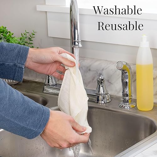 Miniatura 7 de Cornucopia Brands Kombucha Jar Cloth Covers (4-Pack); Unbleached Muslin Cloth Covers w/Rubber Bands, Custom Size for Kombucha Jars