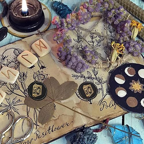 Miniatura 4 de CRASPIRE Sello mágico de cera para sellar libros, 1.181 in, cabeza de latón extraíble retro vintage con mango de madera para invitaciones de boda,