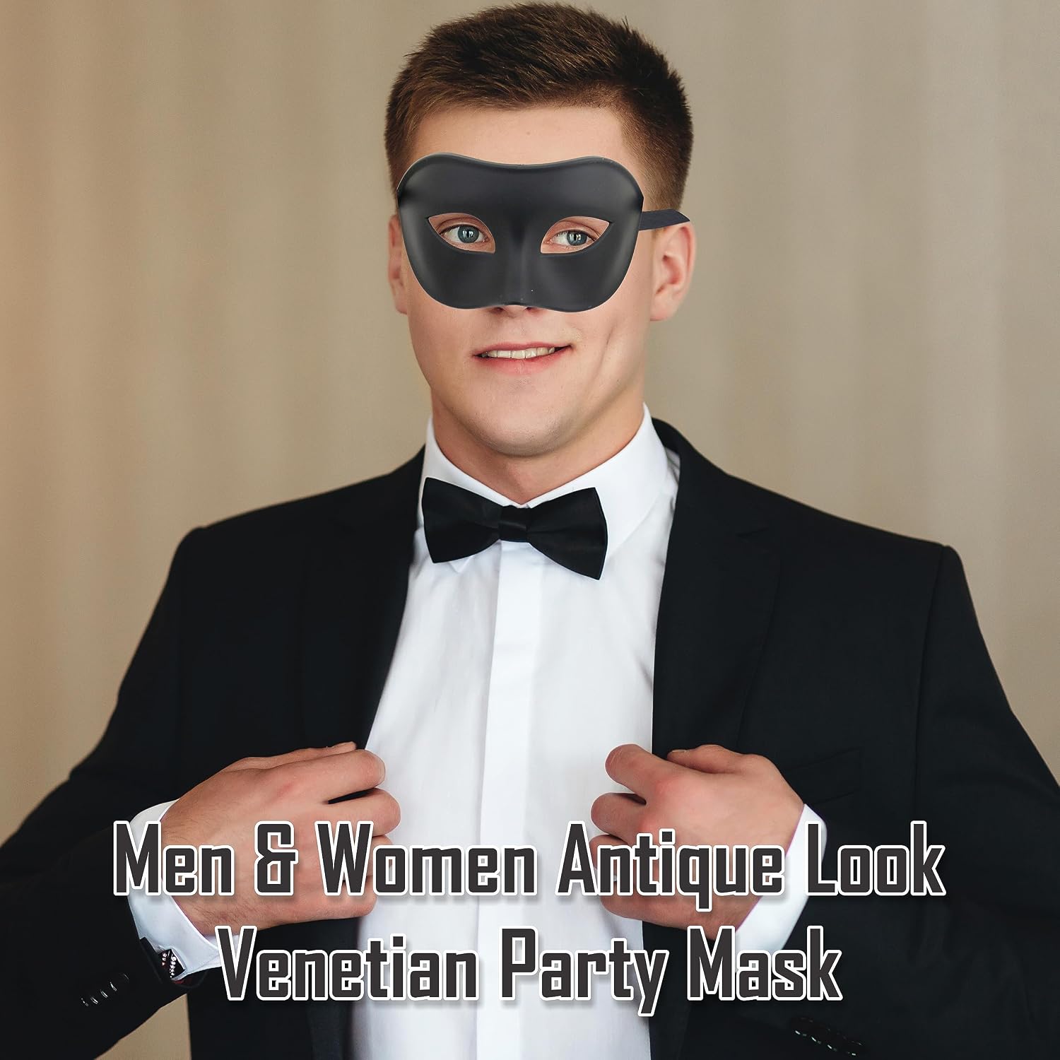 Masquerade Mask For Men Antique Look Mask for Halloween, Prom Party, Venetian Party, Mardi Gras, Carnival & Masquerade Ball