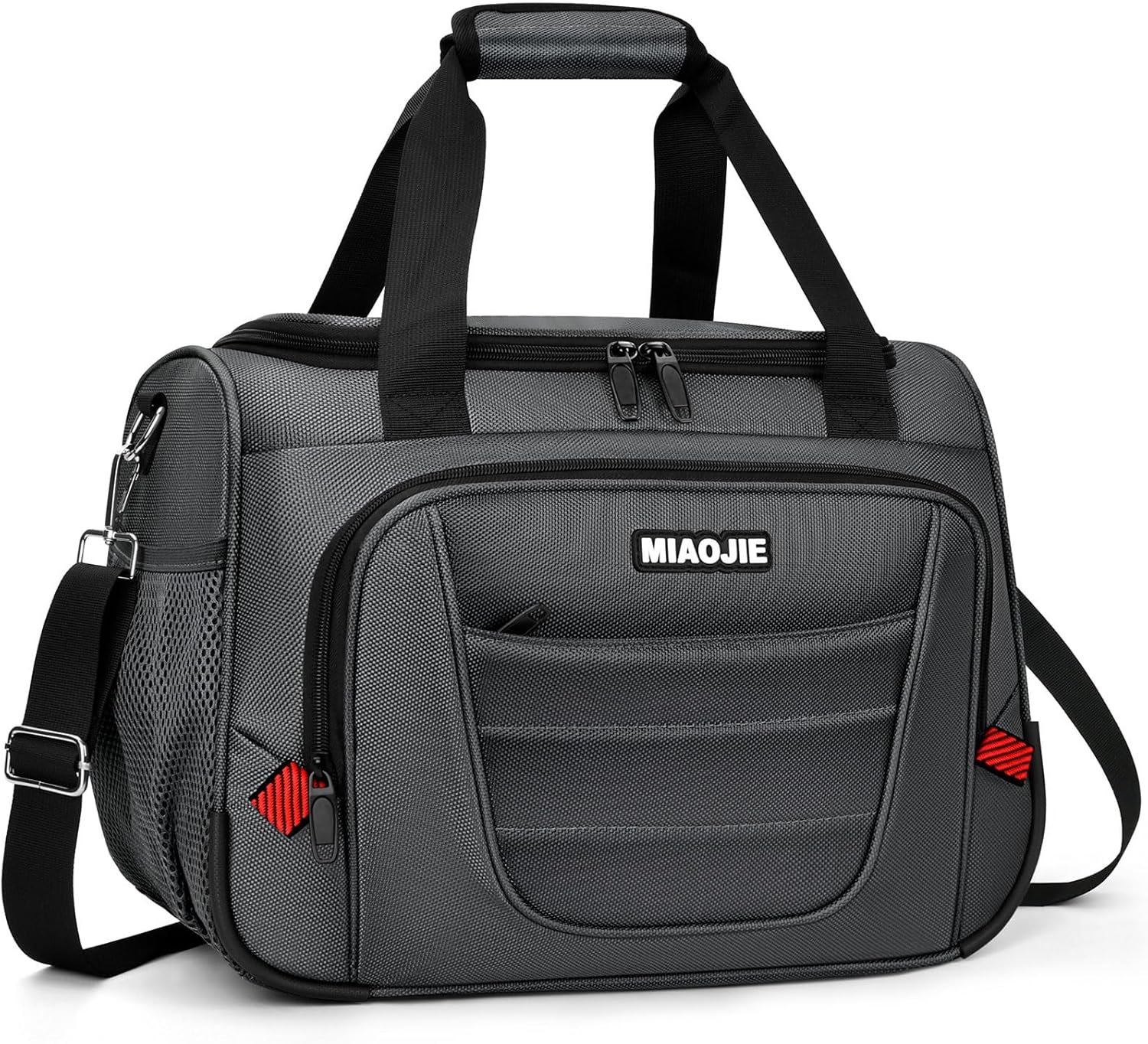 Underseat Carry On luggage Bag Airplanes Personal Item Bags, Gym Bag for Men Weekender Overnight Travel Tote Bag Shoulder Small Softside Carry on Luggage Travel Duffel Bags For Men Women -16 IN Grey