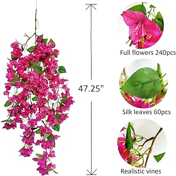 Amazon｜Raxcelivia ブーゲンビリア ハンギングフラワー フェイク