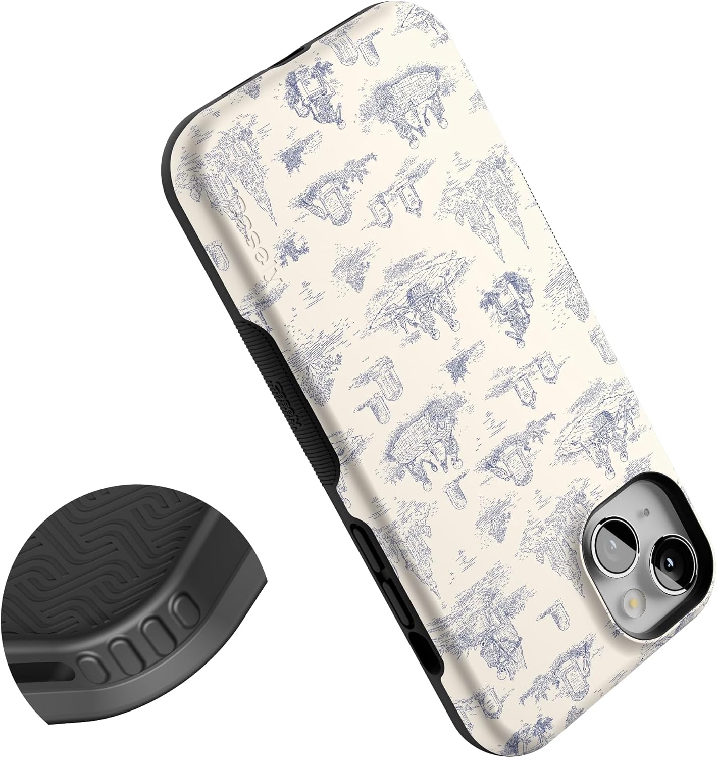Casely iPhone 13 Mini Case | Graveyard Gathering | Skeleton Picnic | Bold Protective Design | MagSafe Compatible Design