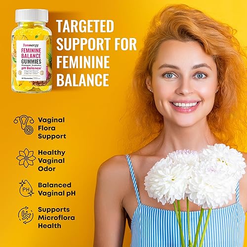 Miniatura 2 de Feminine Balance - Gomitas probióticas para mujer, salud vaginal y equilibrio del pH, suplemento natural de gomitas con probióticos, piña y