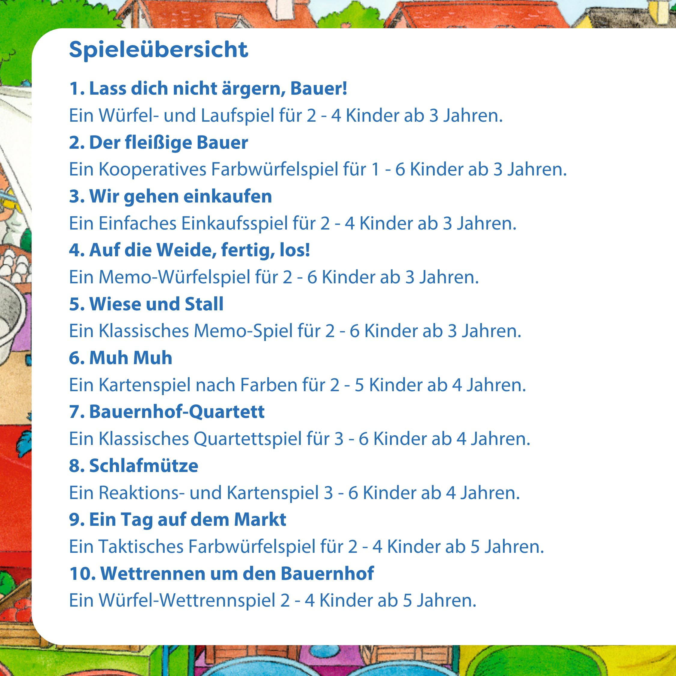 HABA Mein erster Spieleschatz - Große Spielesammlung für Kinder ab 3 Jahren – 10 Klassische Spiele: Memory, Lauf- & Farbspiele – 1004278001