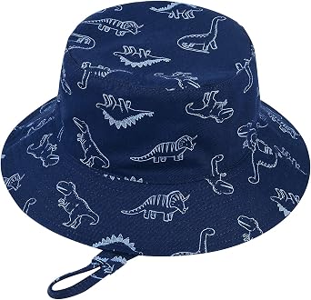 Durio Baby Toddler Sun Hat Kids Bucket Hats UPF 50+ Sun Protection Summer Beach Hat for Infant Baby Boy Girl Gifts 2Pack 2Pack Royal Blue/Beige 4-8T