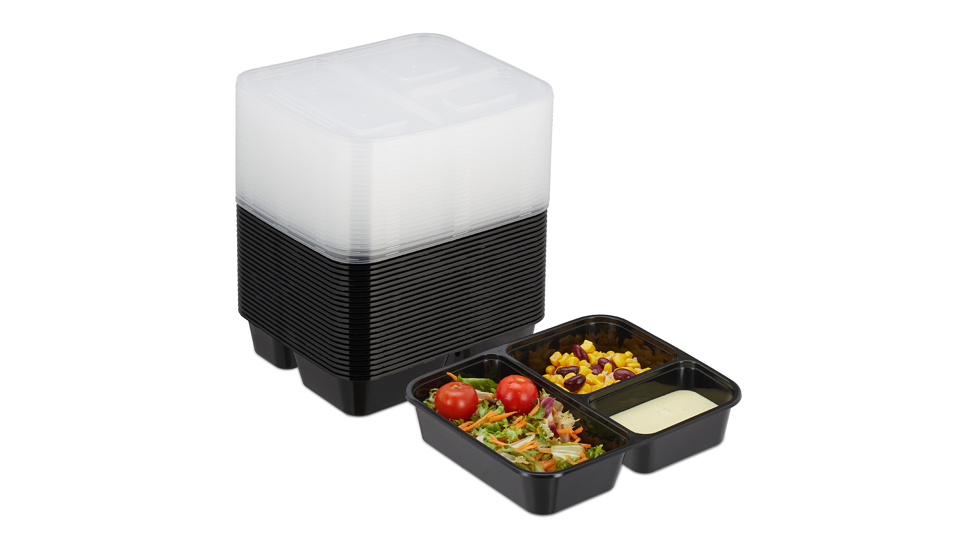 Relaxdays Meal Prep Contenitori, Set Da 24 Lunch Box, Scatola - 10