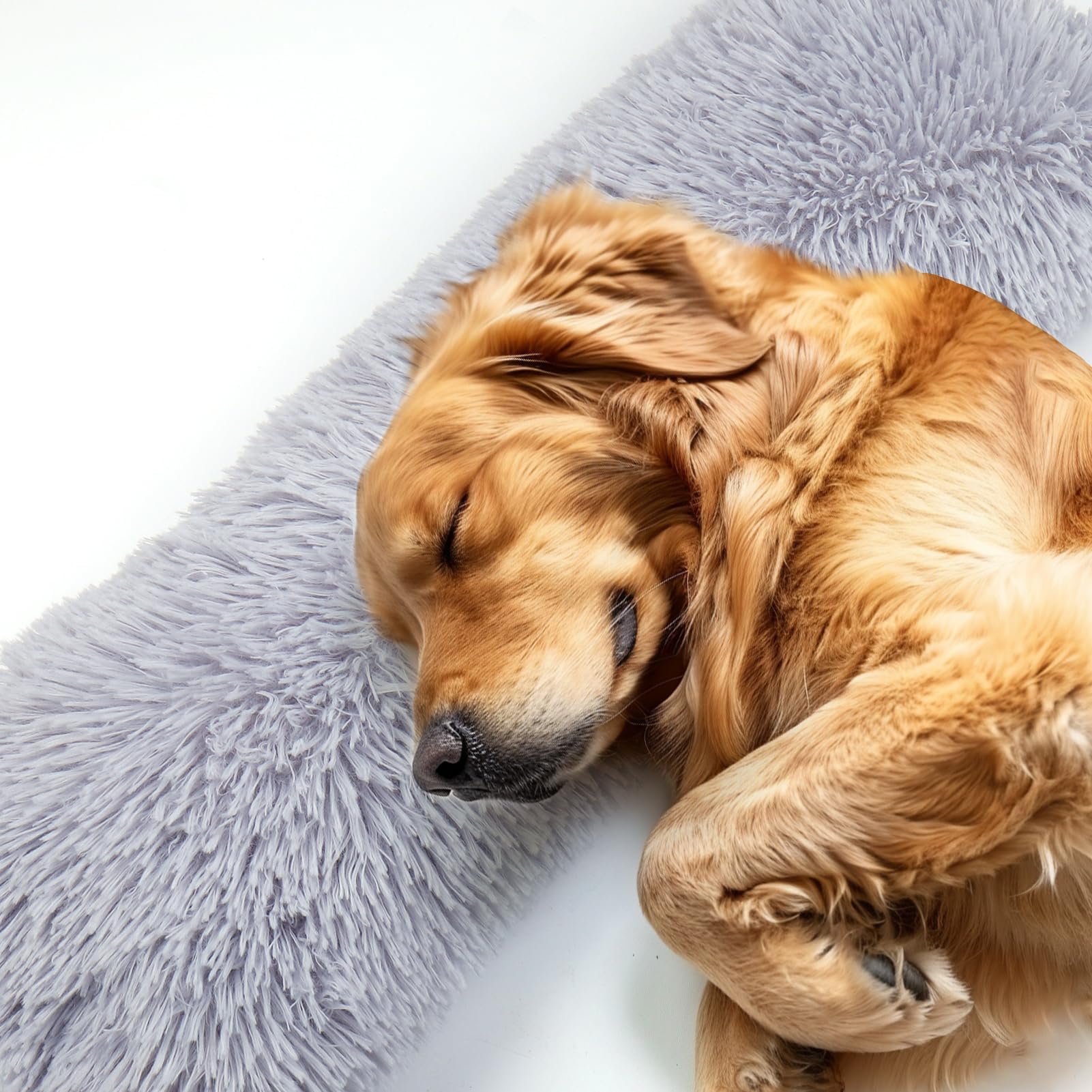 Mity rain Dog Pillow, Dog Calming Pillow for Anxiety Relive, Double Side Long