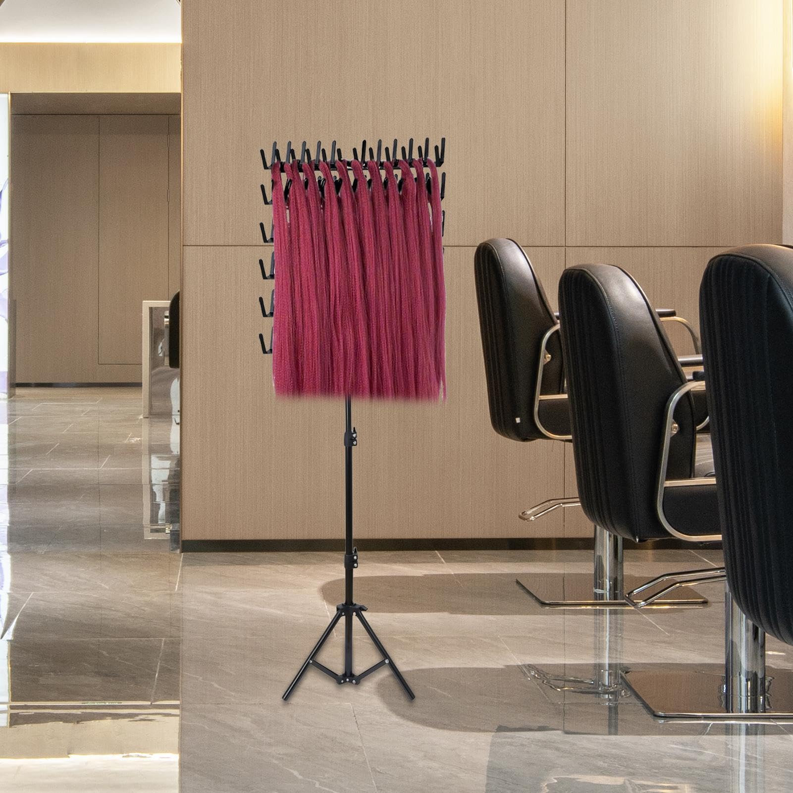 Générique Support À Cheveux Tressé - Réglable En Hauteur, Support De Tressage Pour Cheveux 144 Piquets, Debout
