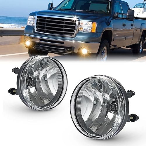 Miniatura 10 de Luces antiniebla compatibles con GMC Sierra 1500 2007-2013 2007-2014 GMC Sierra 2500 3500HD incluido interruptor y kit de cableado